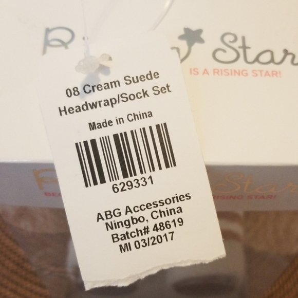 Baby socks & head wrap set - Picture 2 of 6